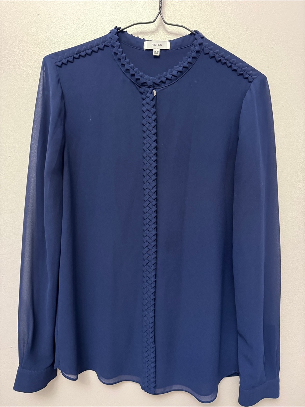 Reiss Navy Blouse